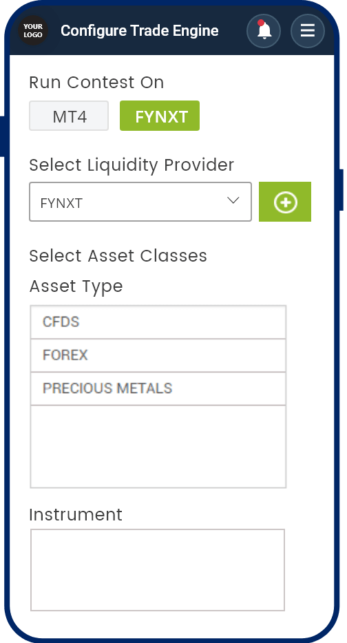 Configure Trade Engine in Mobile View