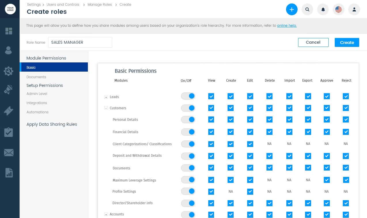  User and Role Management
