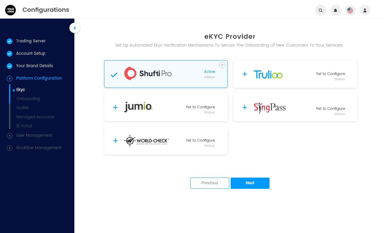 eKYC Provider Dashboard